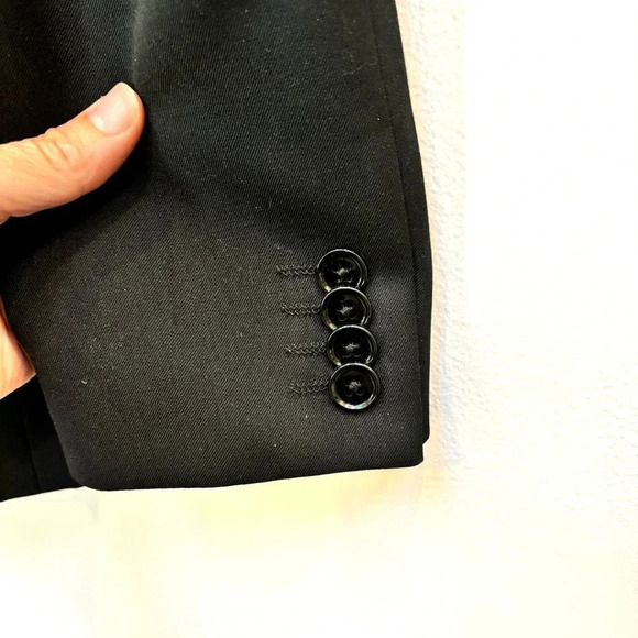 Express Men's Innovator Extra Slim Black Wool Blend 2 Button Blazer 36 Regular - Picture 6 of 11